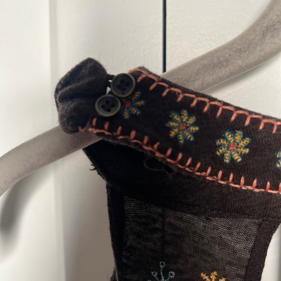 Taylor & Sage Boho Embroidered Halter Tank Women’s Size Small - Picture 4 of 6